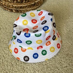 M&Ms Reversible White Bucket Hat